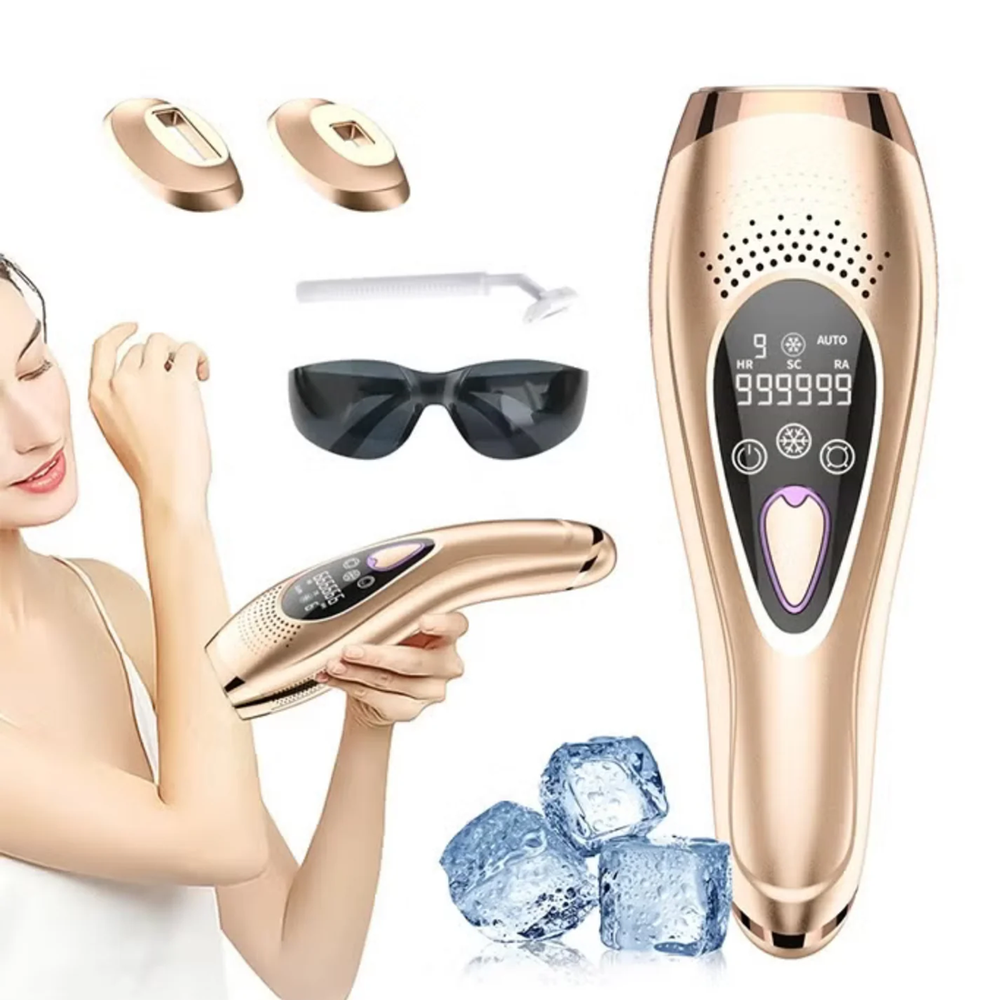 3-in-1 IPL Laser Hair Removal Device