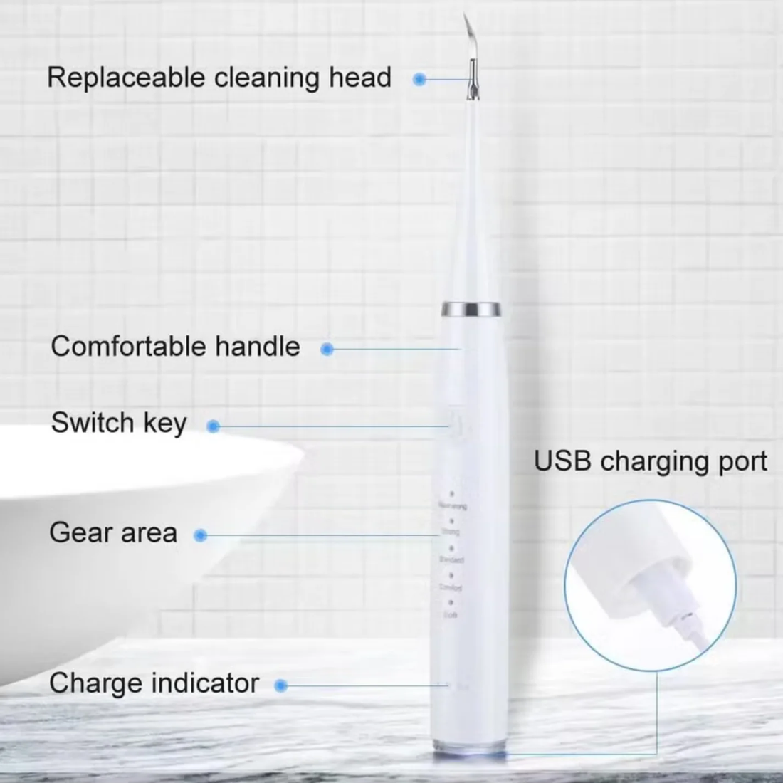 ABJ Rechargeable Electric Teeth Cleaning Kit